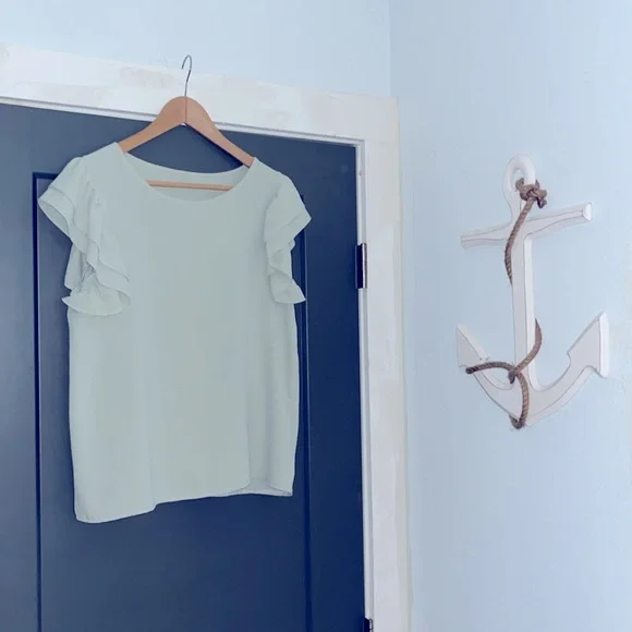 SHEIN Frenchy Solid Butterfly Sleeve Blouse - Picture 5 of 5